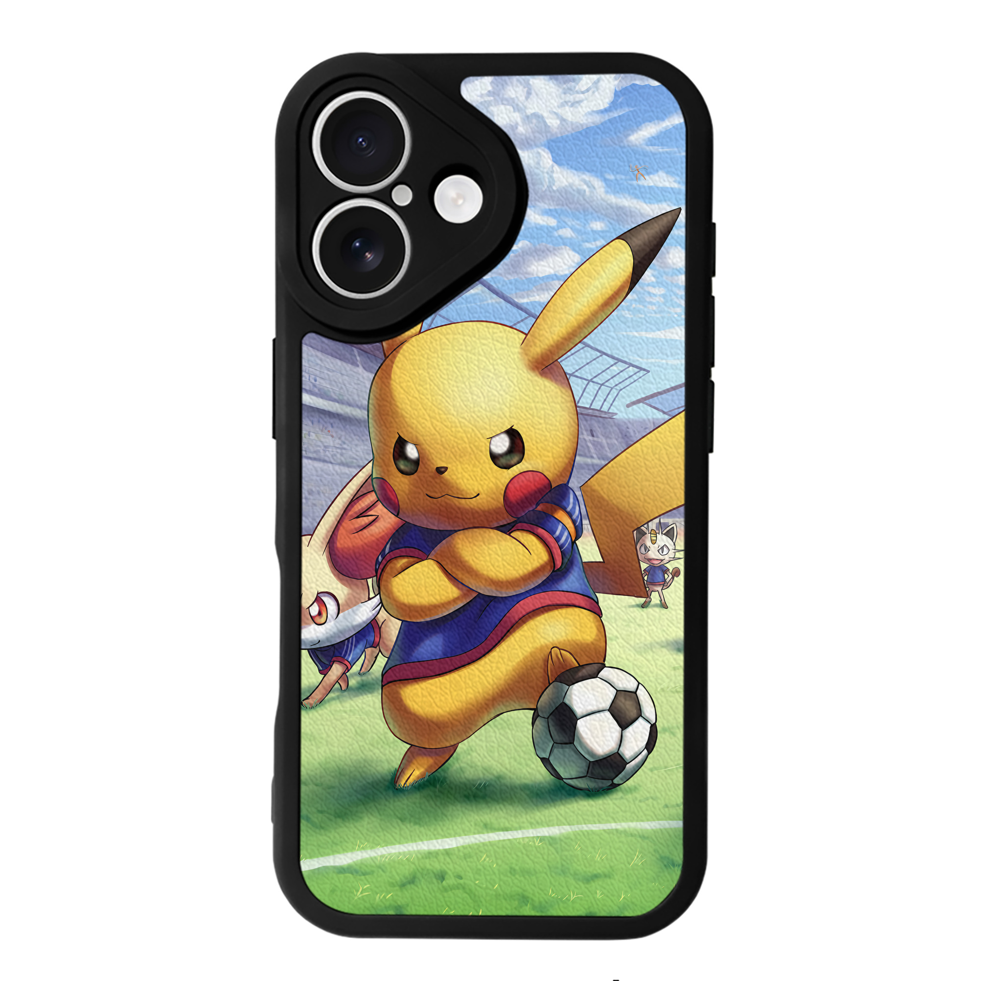 （画像用） ポケットモンスター Pokémon 【iPhone 16シリーズ対応】シリコンスマホケース（レザー調） 材質：シリコン
